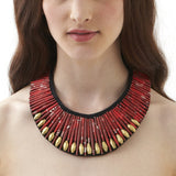 Red Beaded Necklace - Swaziland