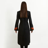 Long Black Wool Coat - Afghanistan