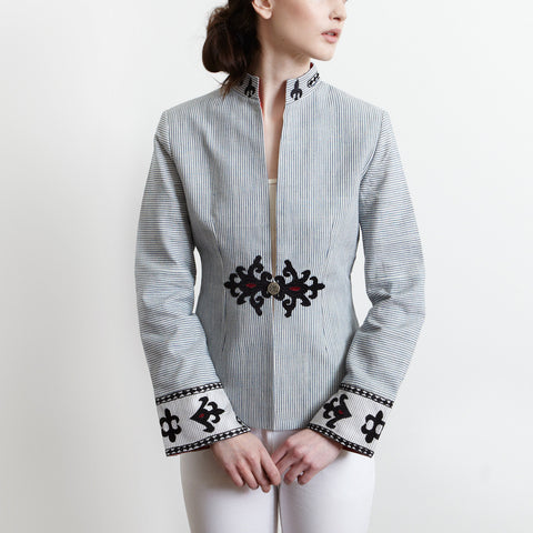 Short White Chapan Jacket - Afghanistan