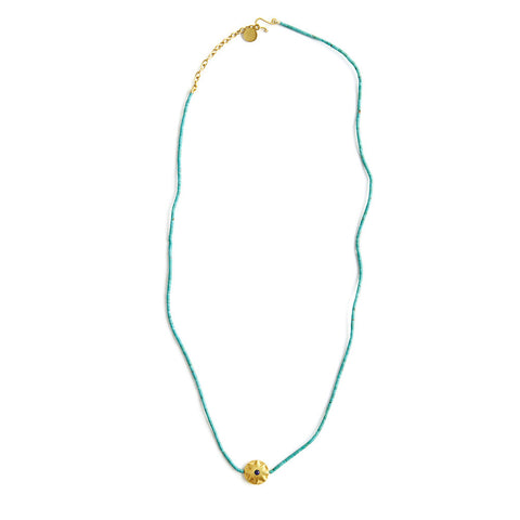 Turquoise Beaded Necklace - Afghanistan/India