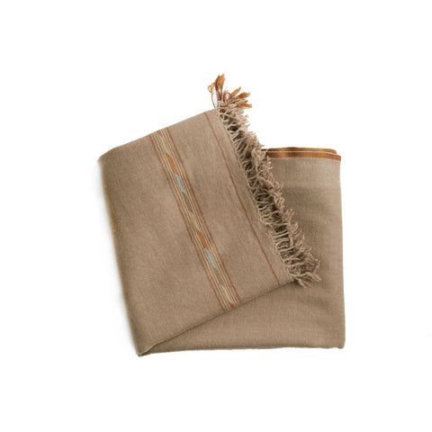 Light Brown Throw - Pakistan