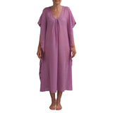 Violet Jamdani Kaftan - India