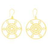 Gold Snowflake Earrings - Afghanistan