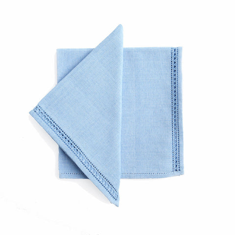 Light-blue Cotton Napkins - Sri Lanka